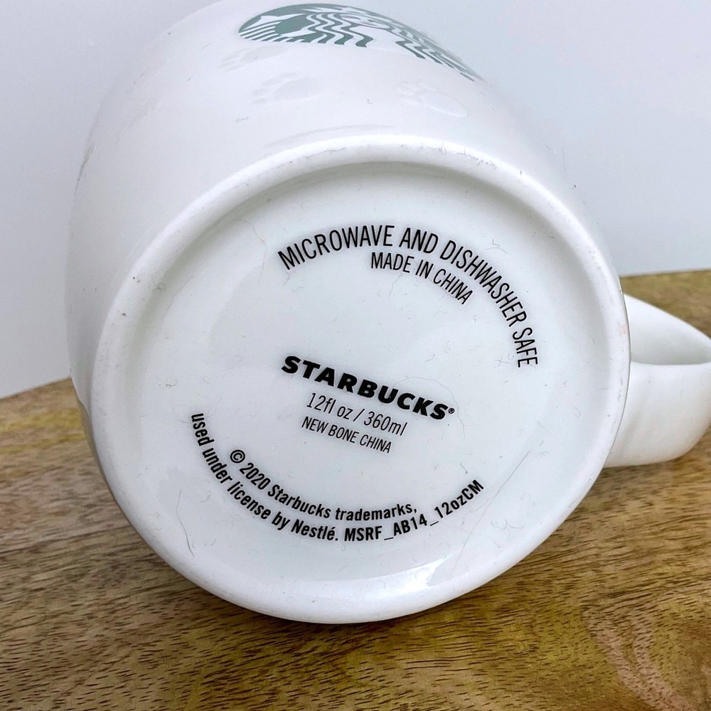 Starbucks 2020 Paw Print Ceramic Mug 12oz - Picture 5 of 5